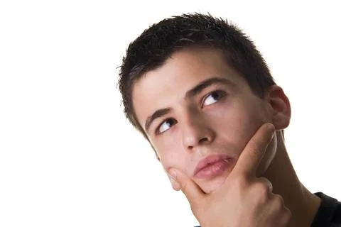 Pensive Young Man Stock Photos