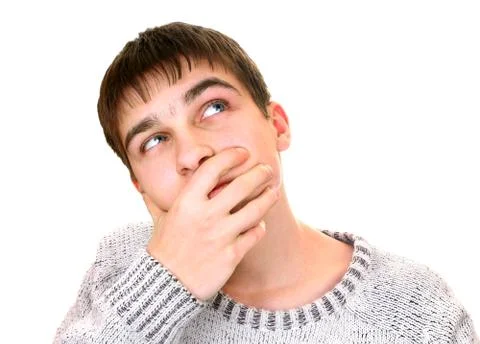 Pensive Young Man Stock-Fotos
