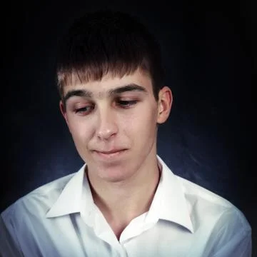 Pensive Young Man Stock Photos