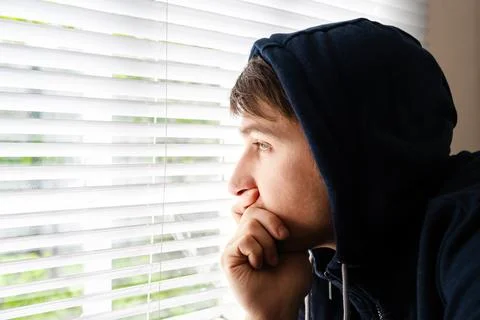 Pensive Young Man Stock Photos