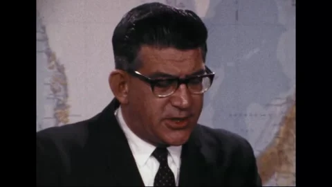 PENTAGON - 1969: EC-121 shootdown briefing — Defense seal leads a slow zoom Stock-Footage 342569054