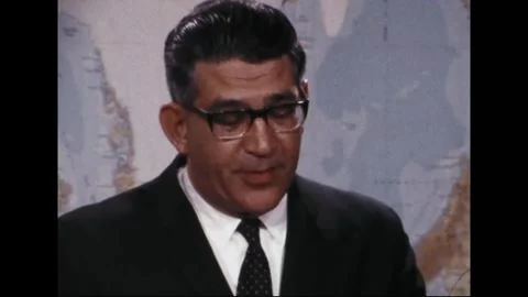 PENTAGON - 1969: EC-121 shootdown briefing — Alternate close-up shows coastline Stock Footage 342569093