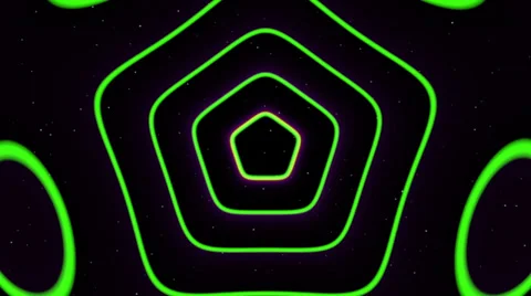 Pentagon Loop Background Stock Footage 32541405