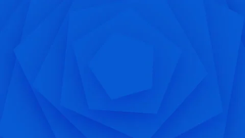 Pentagon over a blue backdrop. Animated blue and dark geometric pattern Stock Footage 162168776