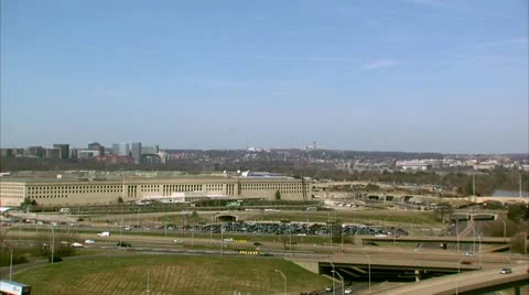Pentagon Rosslyn Traffic Video stock 10818509