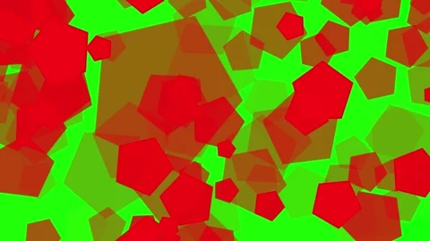 Pentagon Transition red Set. Slideshow,  Transition, matte channel. Stock-Footage 315744551