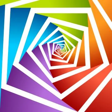 Pentagonal Hole Artwork Vector Graphic Background Stock Illustration