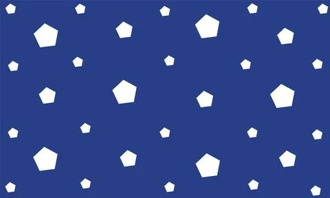 Pentagons with blue background Stock Illustration