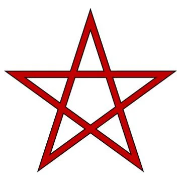 Pentagram icon Illustrazione stock