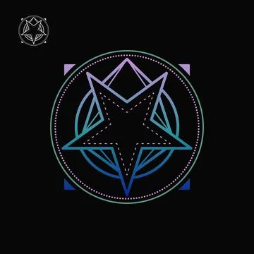 Pentagram Illustrazione stock