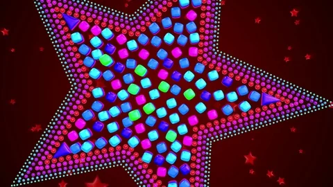 Pentagram motion graphics Stock Footage 121204026