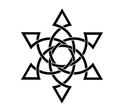 Pentagram symbol vector isolated on white background Stock Illustration