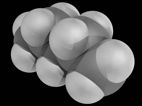 Pentane molecule Stock Illustration