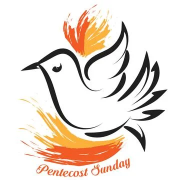Pentecost poster design for print Stock Illustration