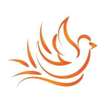 Pentecost poster design for print Illustrazione stock