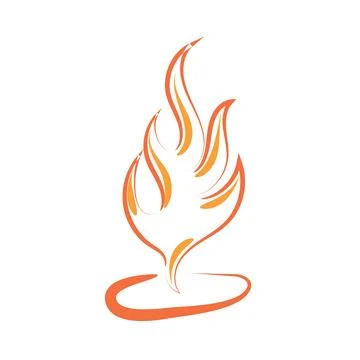 Pentecost poster design for print Stock Illustration