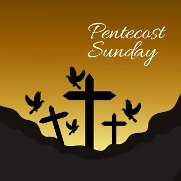 Pentecost Sunday Stock Illustration