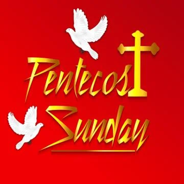 Pentecost Sunday Stock Illustration