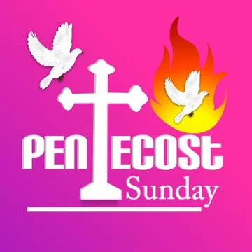 Pentecost Sunday Stock Illustration