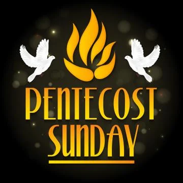 Pentecost Sunday Illustrazione stock