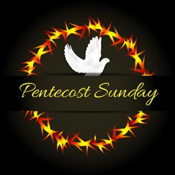 Pentecost Sunday Stock Illustration