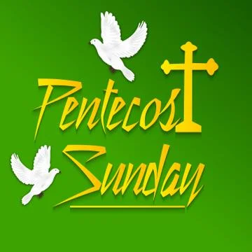 Pentecost Sunday Stock Illustration