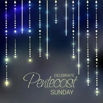 Pentecost Sunday Stock Illustration