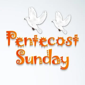 Pentecost Sunday Illustrazione stock