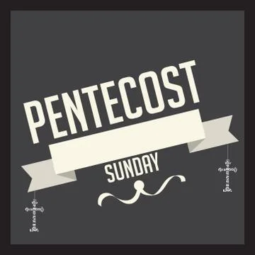 Pentecost Sunday Stock Illustration