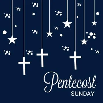 Pentecost Sunday Illustrazione stock