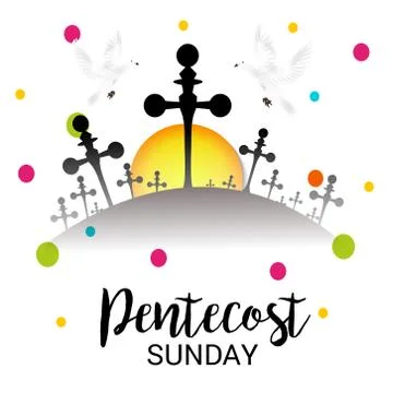Pentecost Sunday Stock Illustration
