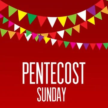 Pentecost Sunday Stock Illustration