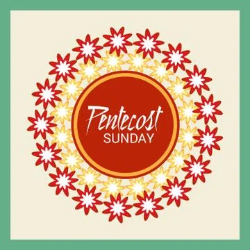 Pentecost Sunday Illustrazione stock