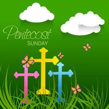 Pentecost Sunday Stock Illustration