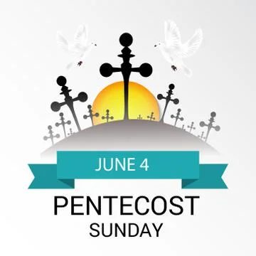Pentecost Sunday Illustrazione stock