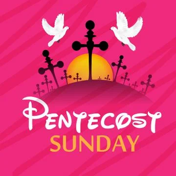 Pentecost Sunday Stock Illustration