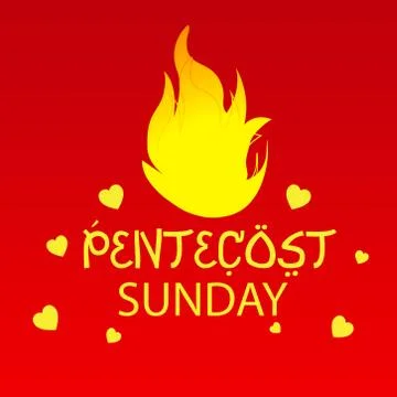 Pentecost Sunday Stock Illustration