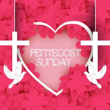 Pentecost Sunday Stock Illustration
