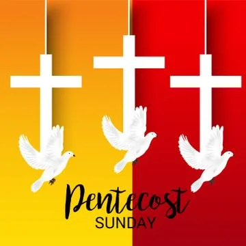 Pentecost Sunday Stock Illustration