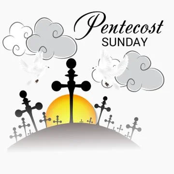 Pentecost Sunday Stock Illustration