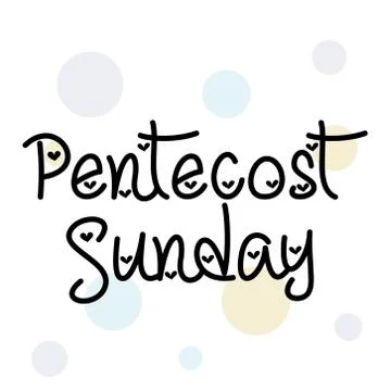 Pentecost Sunday Illustrazione stock