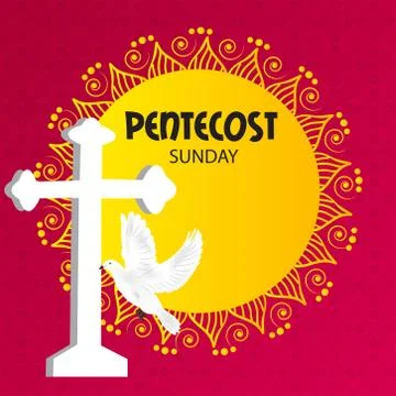 Pentecost Sunday Stock Illustration