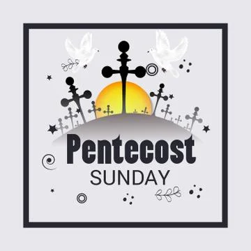 Pentecost Sunday Illustrazione stock
