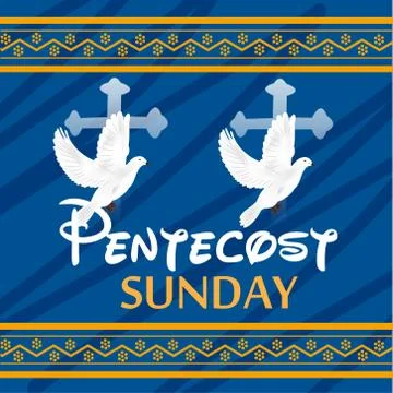 Pentecost Sunday Stock Illustration