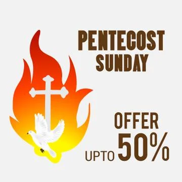 Pentecost Sunday Stock Illustration