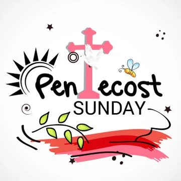 Pentecost Sunday Illustrazione stock