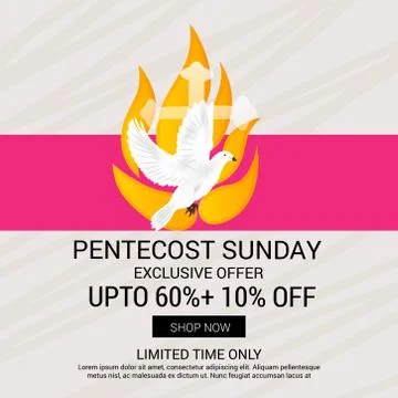 Pentecost Sunday Stock Illustration