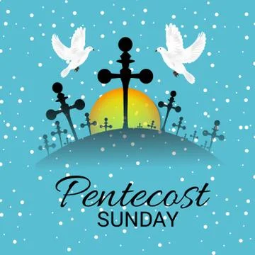 Pentecost Sunday Stock Illustration