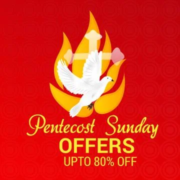 Pentecost Sunday Stock Illustration