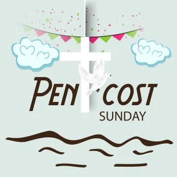 Pentecost Sunday Stock Illustration